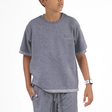 CAMISETA BILLIE - GRIS JASPE OSC