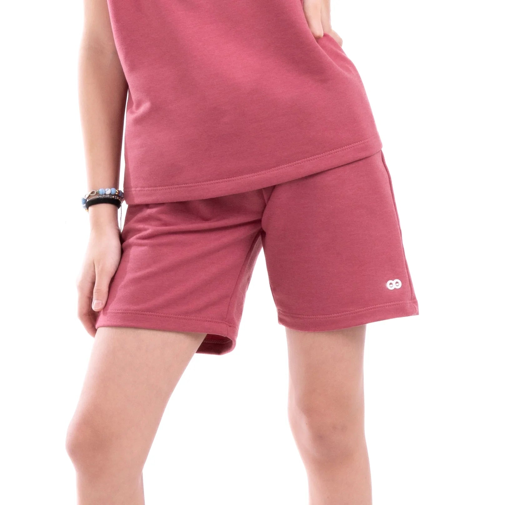 PANTALONETA CHARLIE - ROSA CREPE OSCURO