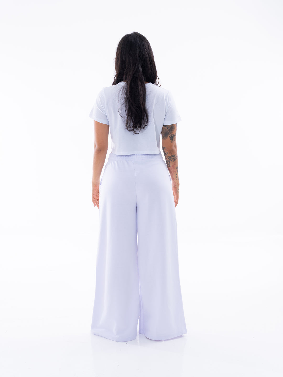 CAMISETA CROP TOP KIM - BLANCO