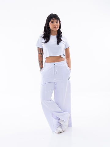 CAMISETA CROP TOP KIM - BLANCO