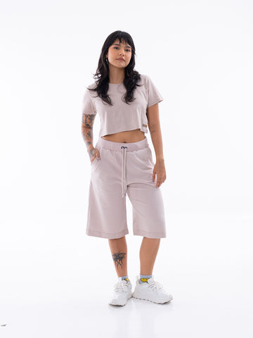 CAMISETA CROP TOP KIM - CAQUI
