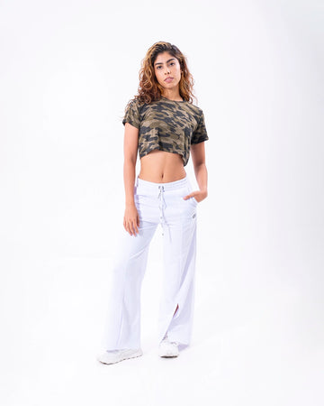 CAMISETA CROP TOP ARMY - VERDE MILITAR