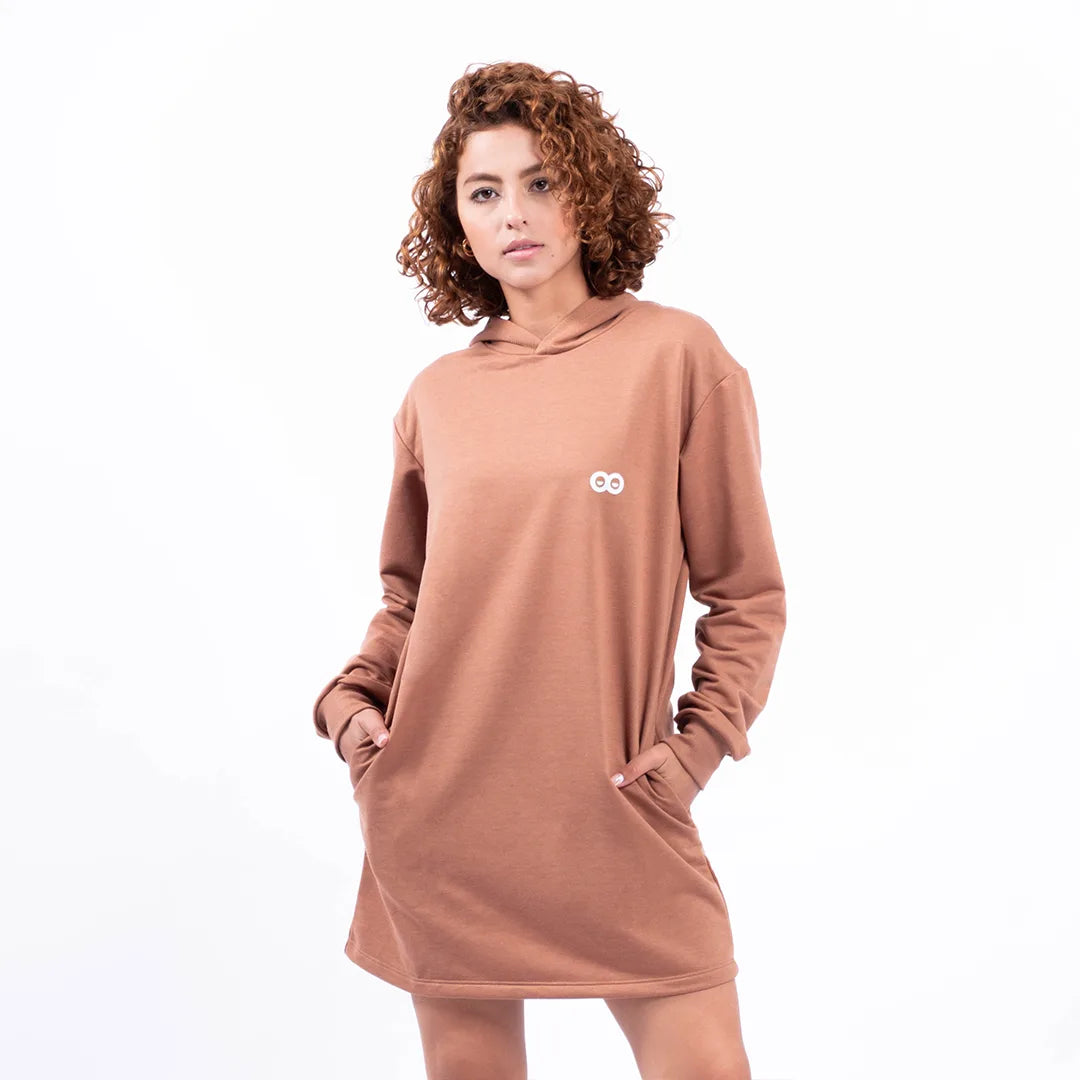 HOODIE OVERSIZE JACKSON - CAFÉ CASTAÑA