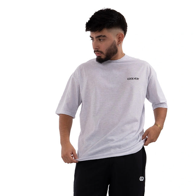 OVERSIZE TUPAC BASIC GRIS JASPE CLARO